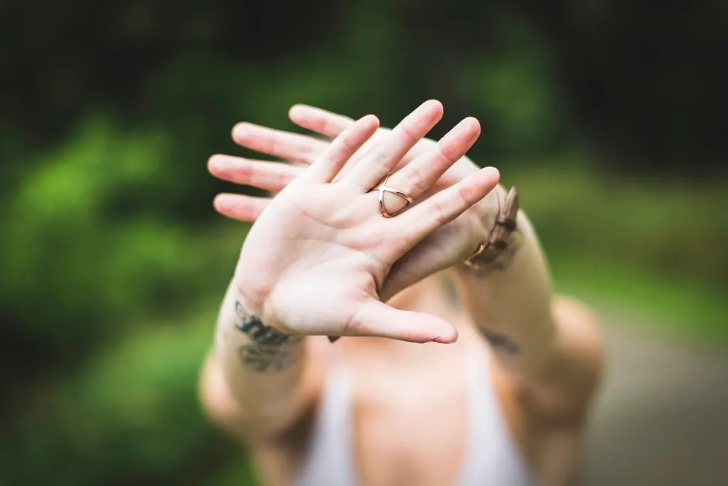 Tattooed hands