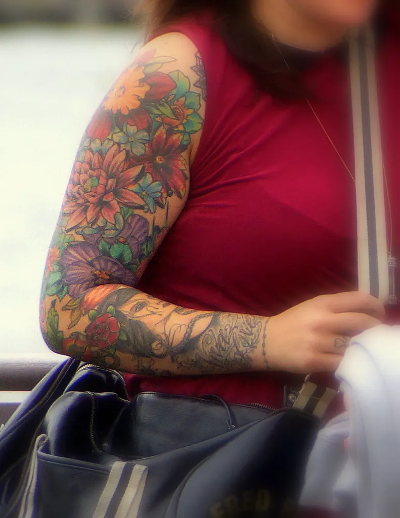 Colourful tattoo sleeve